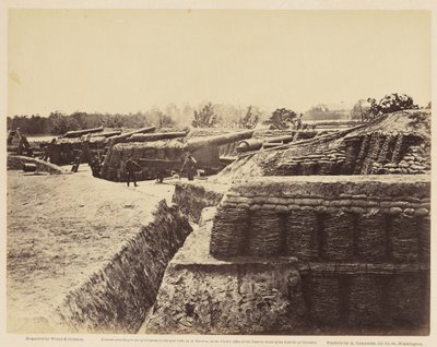 Batterie Nr. 1, in der Nähe von Yorktown, Mai 1862 von Wood and Gibson Wood and Gibson